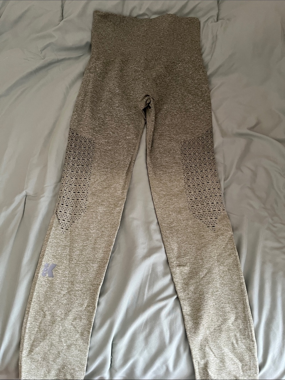 Seamless High-Waist Scrunch Leggings - Olive Green Medium